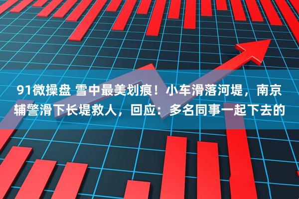 91微操盘 雪中最美划痕！小车滑落河堤，南京辅警滑下长堤救人，回应：多名同事一起下去的